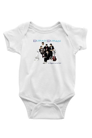Duran Duran Baskılı Unisex Beyaz Bebek Body - Zıbın