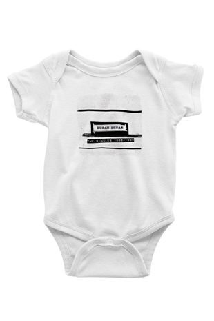 Duran Duran Baskılı Unisex Beyaz Bebek Body - Zıbın