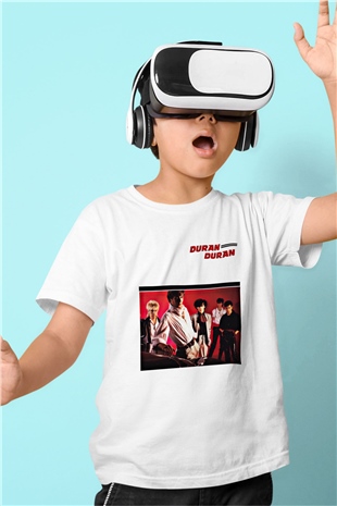 Duran Duran Baskılı Unisex Beyaz Çocuk Tişört