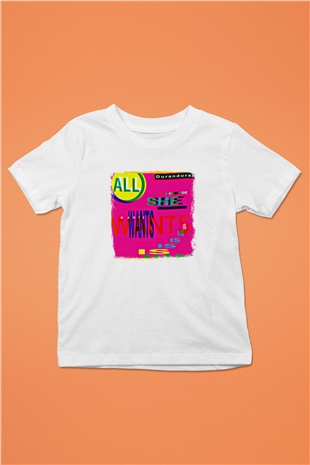 Duran Duran Baskılı Unisex Beyaz Çocuk Tişört