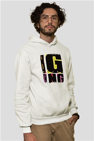 Duran Duran Baskılı Unisex Beyaz Hoodie