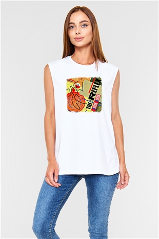 Duran Duran Baskılı Unisex Beyaz Kolsuz Tişört