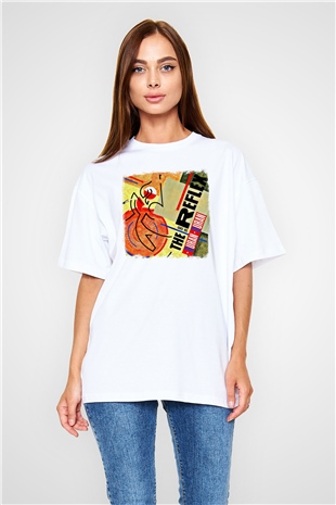 Duran Duran Baskılı Unisex Beyaz Oversize Tişört