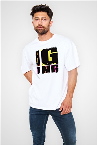 Duran Duran Baskılı Unisex Beyaz Oversize Tişört