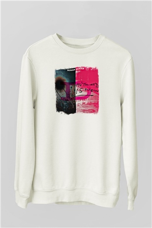 Duran Duran Baskılı Unisex Beyaz Sweatshirt
