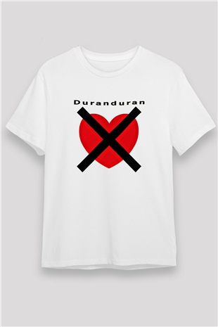 Duran Duran Baskılı Unisex Beyaz Tişört