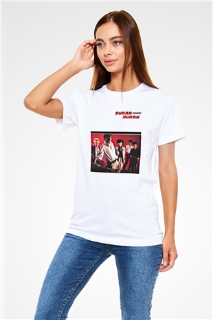 Duran Duran Baskılı Unisex Beyaz Tişört