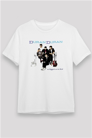 Duran Duran Baskılı Unisex Beyaz Tişört