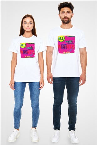 Duran Duran Baskılı Unisex Beyaz Tişört