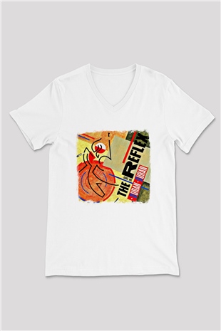 Duran Duran Baskılı Unisex Beyaz V Yaka Tişört