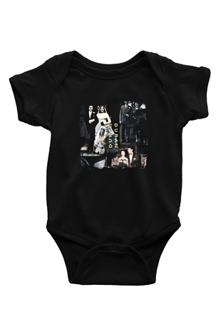 Duran Duran Baskılı Unisex Siyah Bebek Body - Zıbın