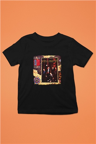 Duran Duran Baskılı Unisex Siyah Çocuk Tişört