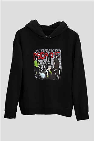 Duran Duran Baskılı Unisex Siyah Hoodie