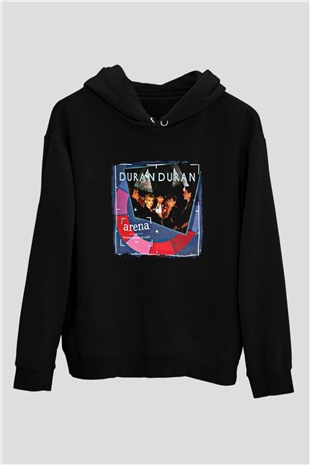 Duran Duran Baskılı Unisex Siyah Hoodie