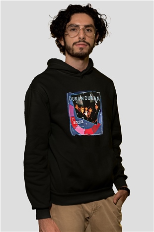 Duran Duran Baskılı Unisex Siyah Hoodie