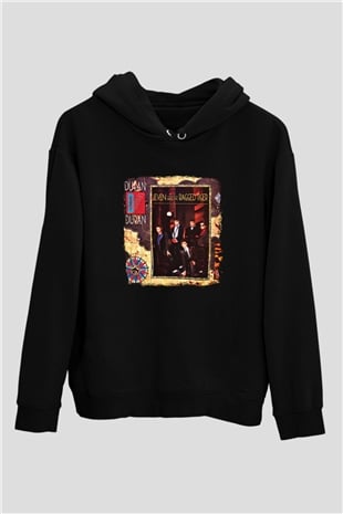 Duran Duran Baskılı Unisex Siyah Hoodie
