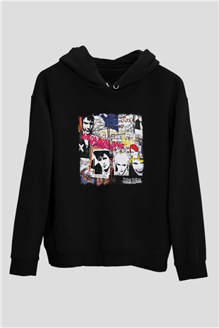 Duran Duran Baskılı Unisex Siyah Hoodie