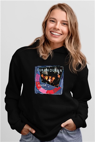 Duran Duran Baskılı Unisex Siyah Hoodie