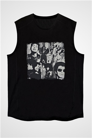 Duran Duran Baskılı Unisex Siyah Kolsuz Tişört