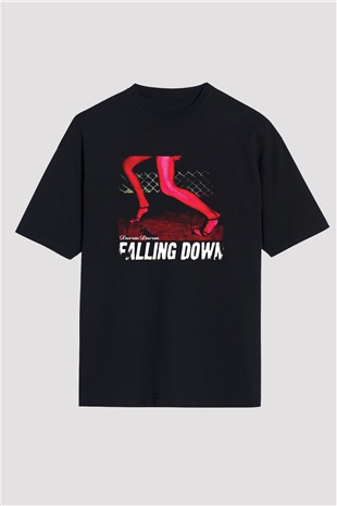 Duran Duran Baskılı Unisex Siyah Oversize Tişört