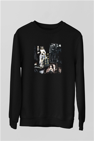 Duran Duran Baskılı Unisex Siyah Sweatshirt