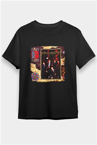 Duran Duran Baskılı Unisex Siyah Tişört