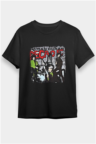 Duran Duran Baskılı Unisex Siyah Tişört
