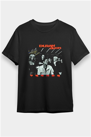 Duran Duran Baskılı Unisex Siyah Tişört
