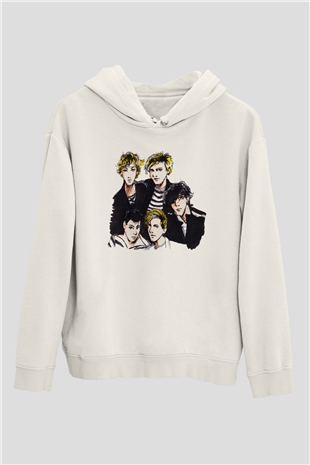 Duran Duran Beyaz Unisex Kapşonlu Sweatshirt