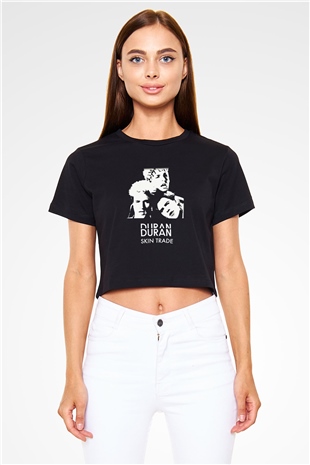 Duran Duran Siyah Crop Top Tişört