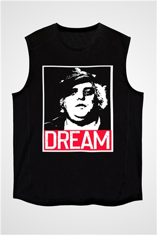 Dusty Rhodes Siyah Unisex  Kolsuz Tişört