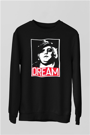 Dusty Rhodes Siyah Unisex  Sweatshirt