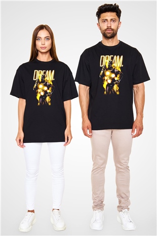 Dusty Rhodes Siyah Oversize Tişört