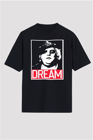 Dusty Rhodes Siyah Oversize Tişört