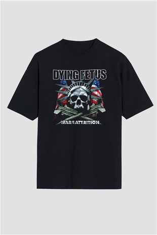 Dying Fetus Siyah Unisex Oversize Tişört T-Shirt