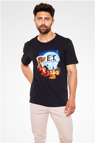 E.T. Siyah Unisex Tişört