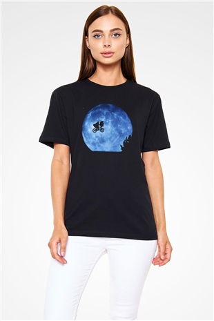E.T. Siyah Unisex Tişört
