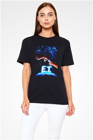 E.T. Siyah Unisex Tişört