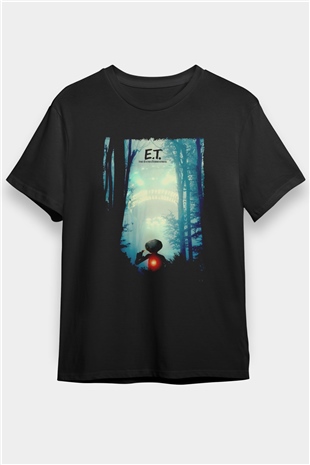 E.T. Siyah Unisex Tişört
