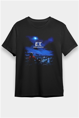 E.T. Siyah Unisex Tişört