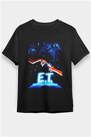 E.T. Siyah Unisex Tişört