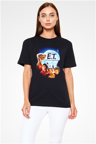E.T. Siyah Unisex Tişört
