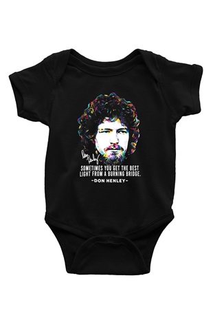 Eagles Baskılı Unisex Siyah Bebek Body - Zıbın