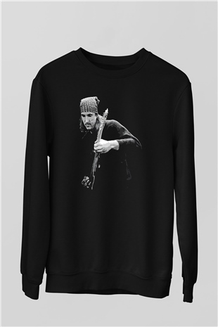 Eagles Baskılı Unisex Siyah Sweatshirt