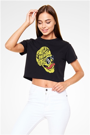 Eagles of Death Metal Siyah Crop Top Tişört