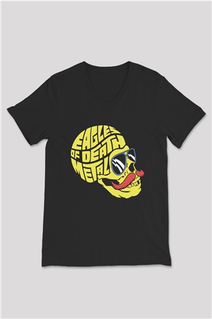 Eagles of Death Metal Siyah Unisex V Yaka Tişört T-Shirt