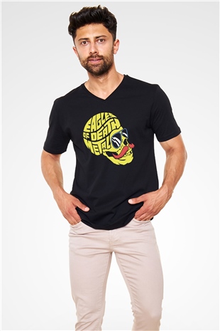 Eagles of Death Metal Siyah Unisex V Yaka Tişört T-Shirt
