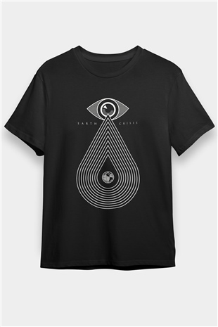 Earth Crisis Baskılı Unisex Siyah Tişört - Tshirt