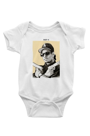 Eazy-E Beyaz Bebek Body - Zıbın