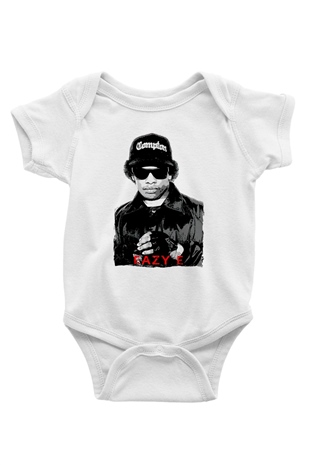 Eazy-E Beyaz Bebek Body - Zıbın